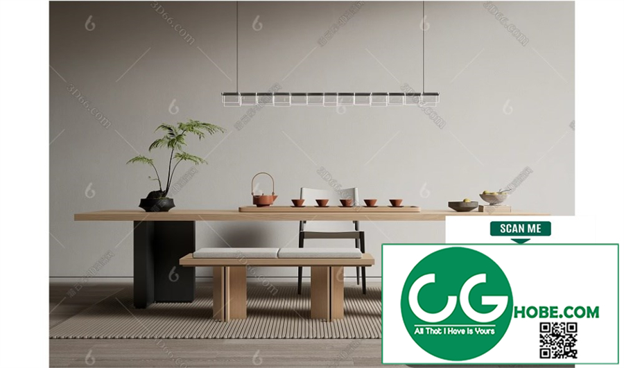 Tea Room 107 3D Model